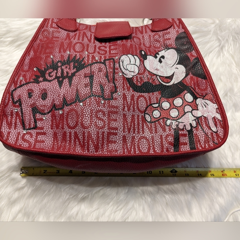 Vintage GIRL POWER Minnie Mouse Bag Disney Parks Bag Rare - Picture 3 of 9